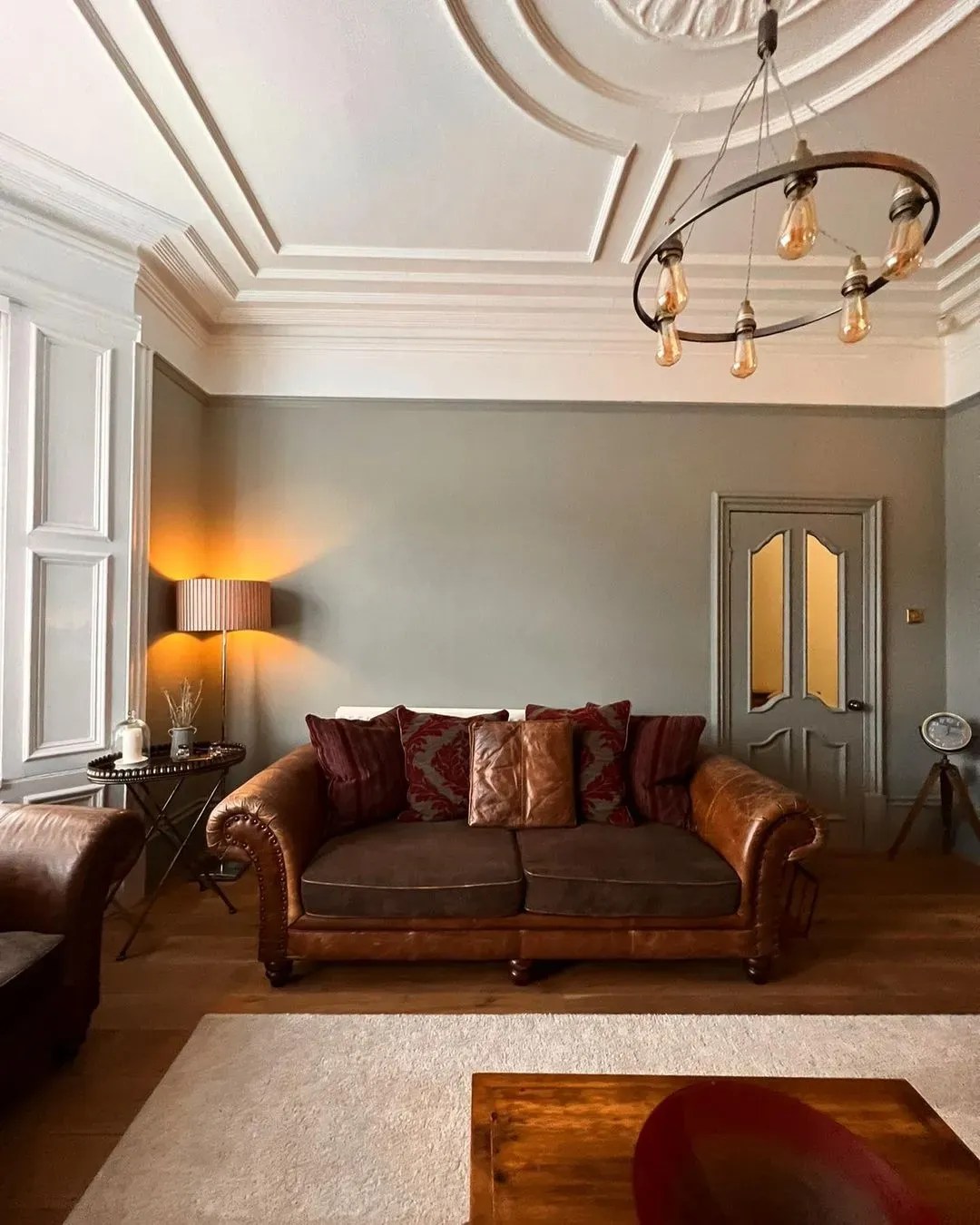 Farrow and Ball midtone grey paint colors for living room