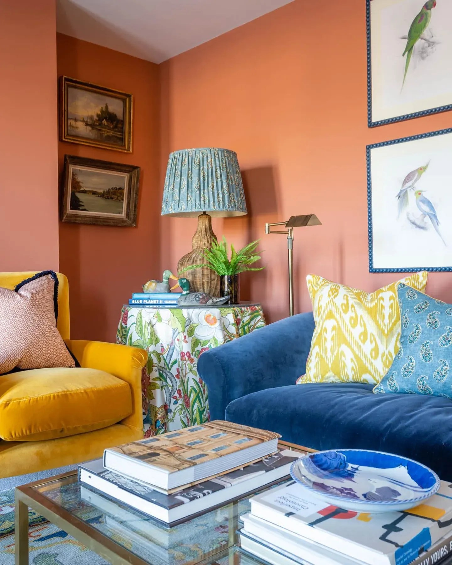 Midtone red paint colors for living room