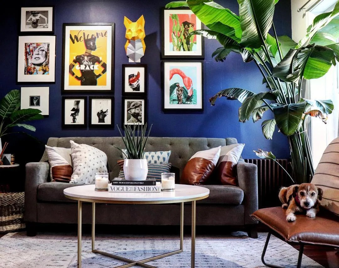 Dulux blue paint colors for living room