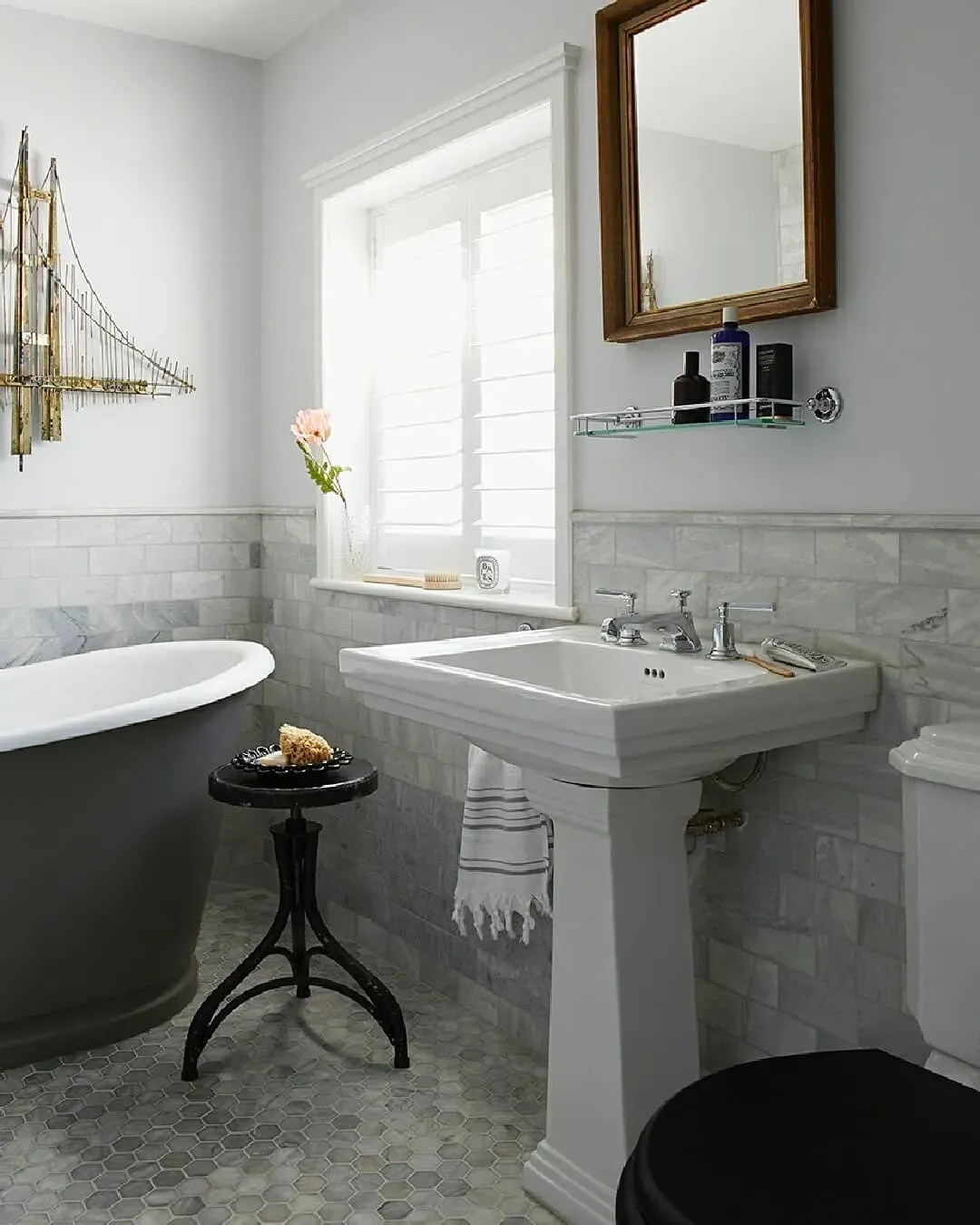 Little Greene light paint colors for bathroom