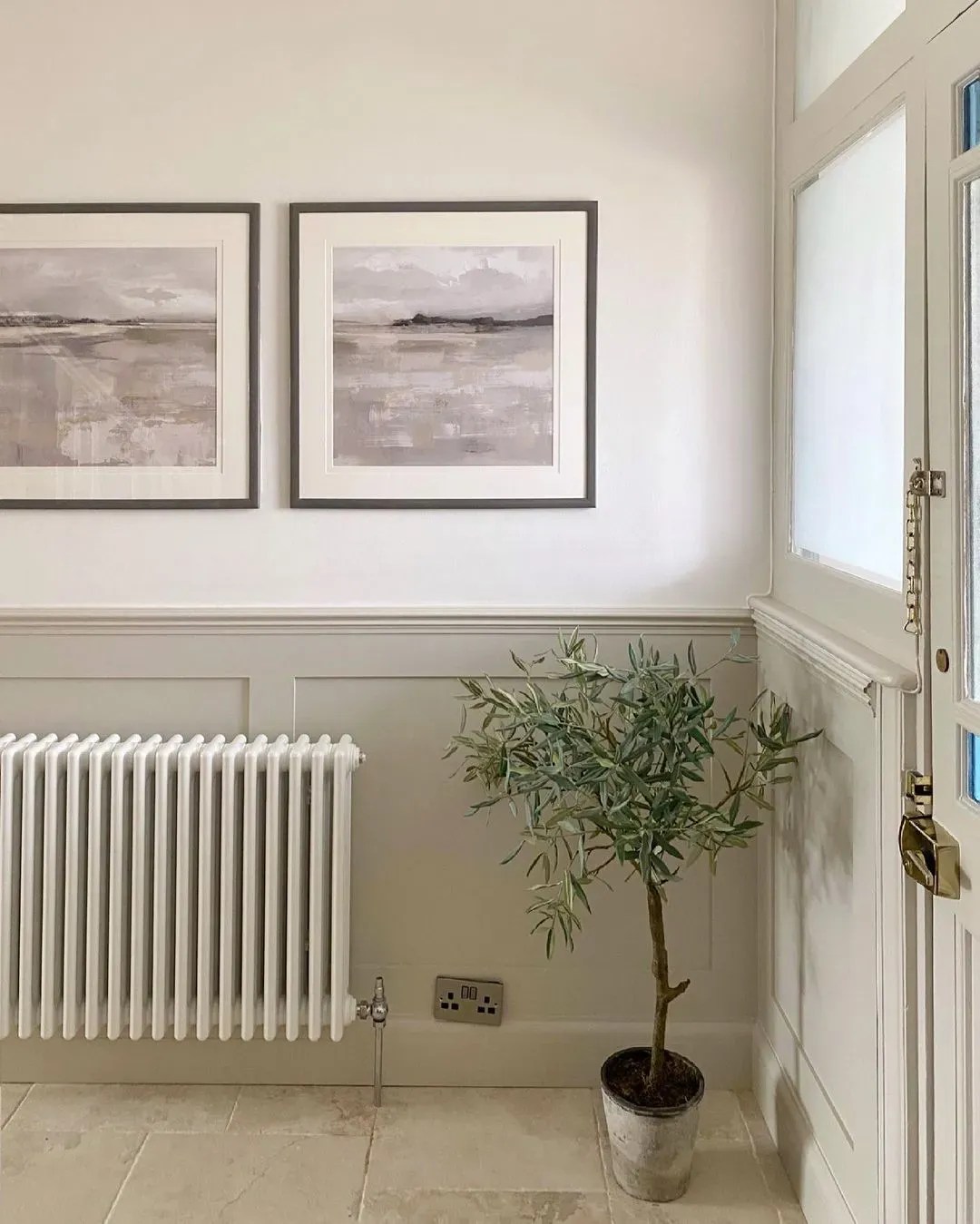 Little Greene greige paint colors for living room