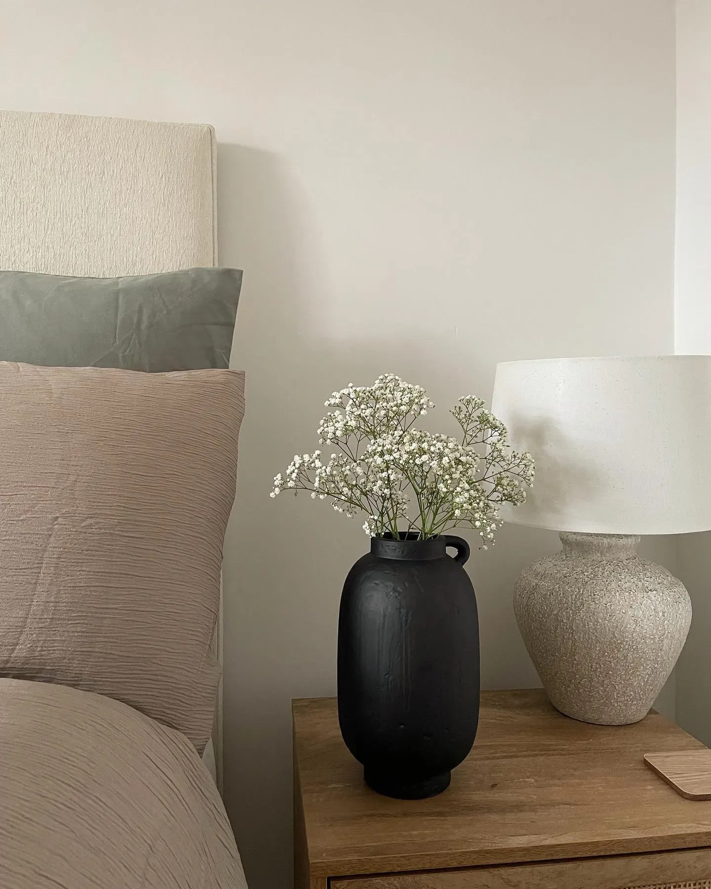 Little Greene light greige paint colors for bedroom