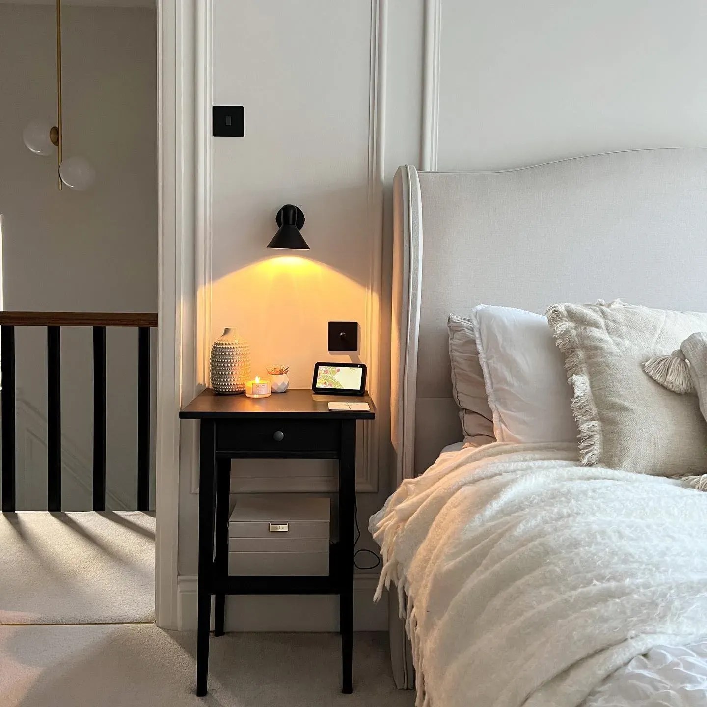 Little Greene light greige paint colors for bedroom