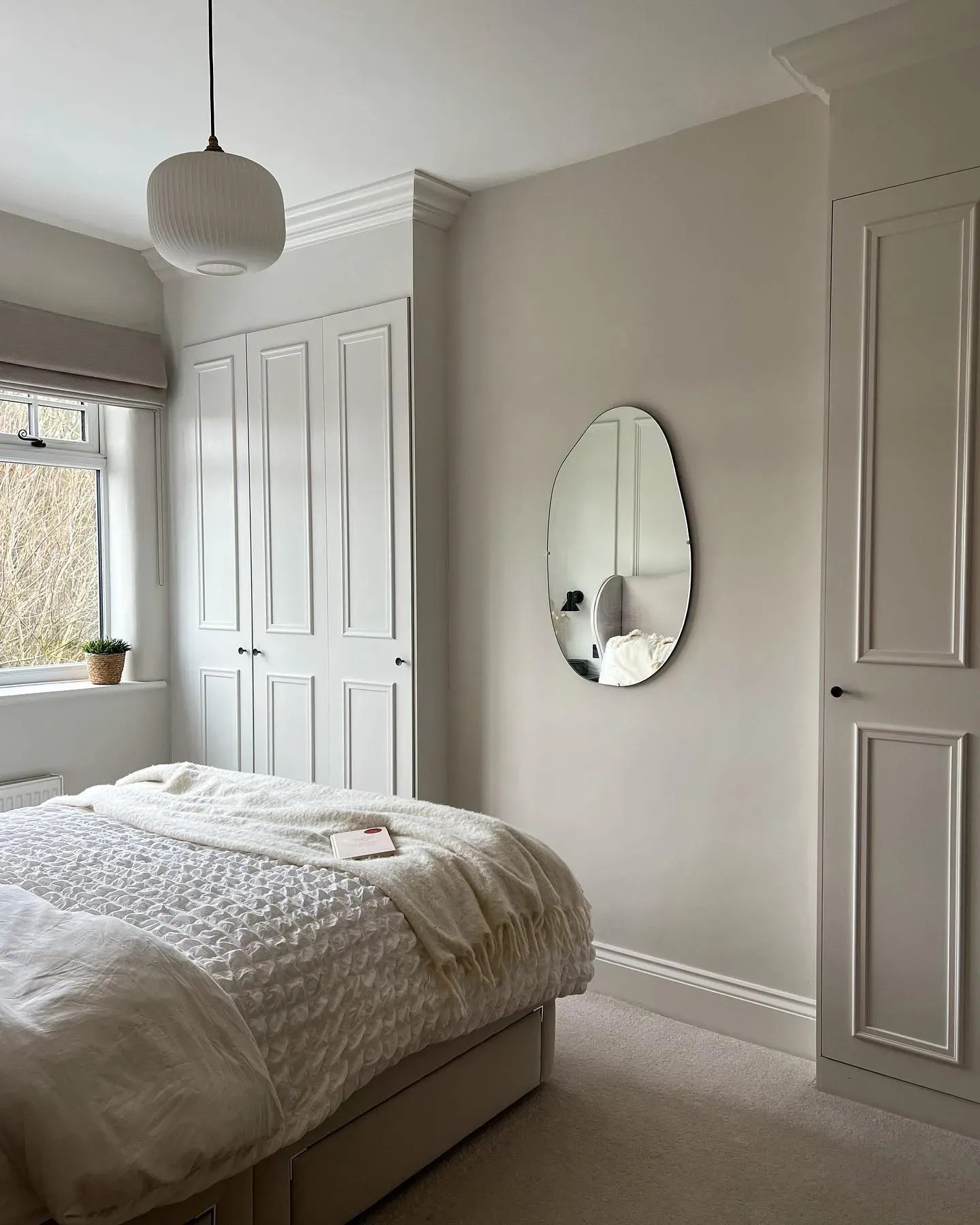 Little Greene light greige paint colors for bedroom