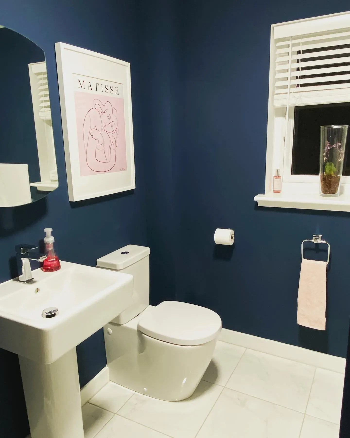 Farrow and Ball dark blue paint colors for bathroom