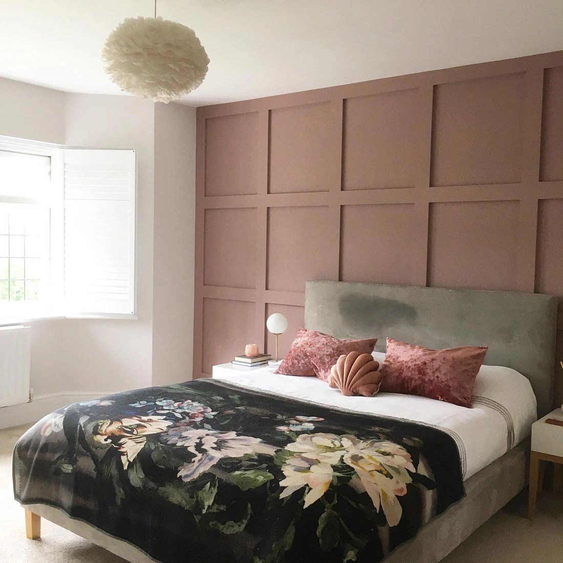 Midtone pink paint colors for bedroom