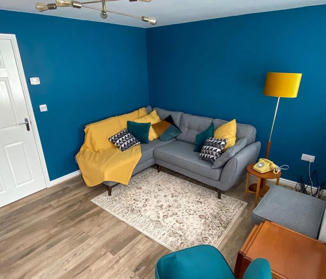 Dulux dark blue paint colors for living room