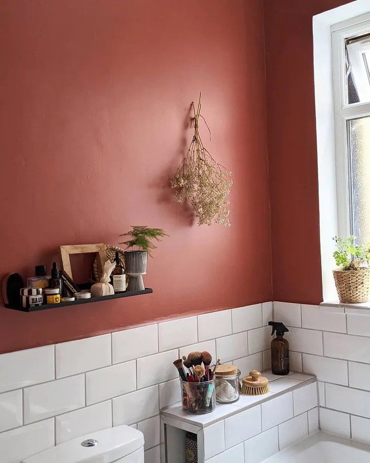 Little Greene 140 Tuscan Red paint color review with interior pictures