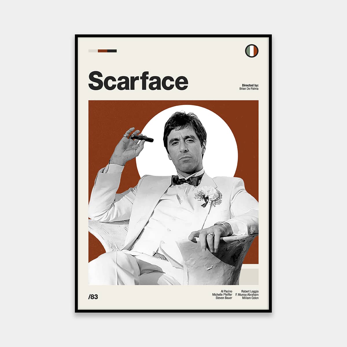 Scarface Plan9Studio Modern Retro Art Prints