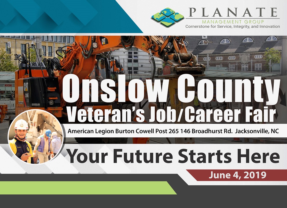 Onslow County Veterans’ Job/Career Fair Planate Management Group