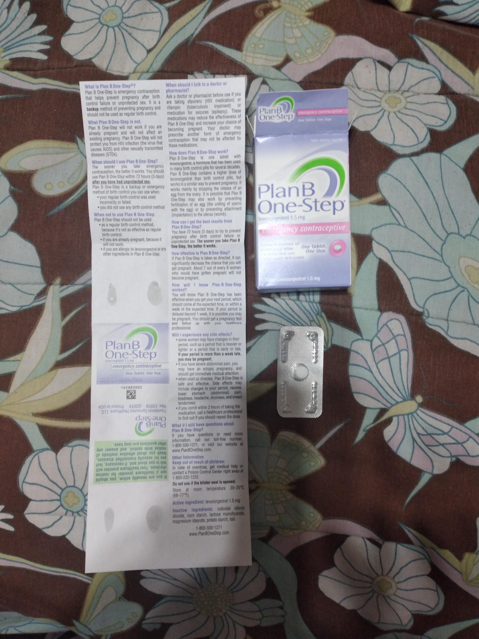 Plan B OneStep® Morning After Emergency Contraceptive Pill
