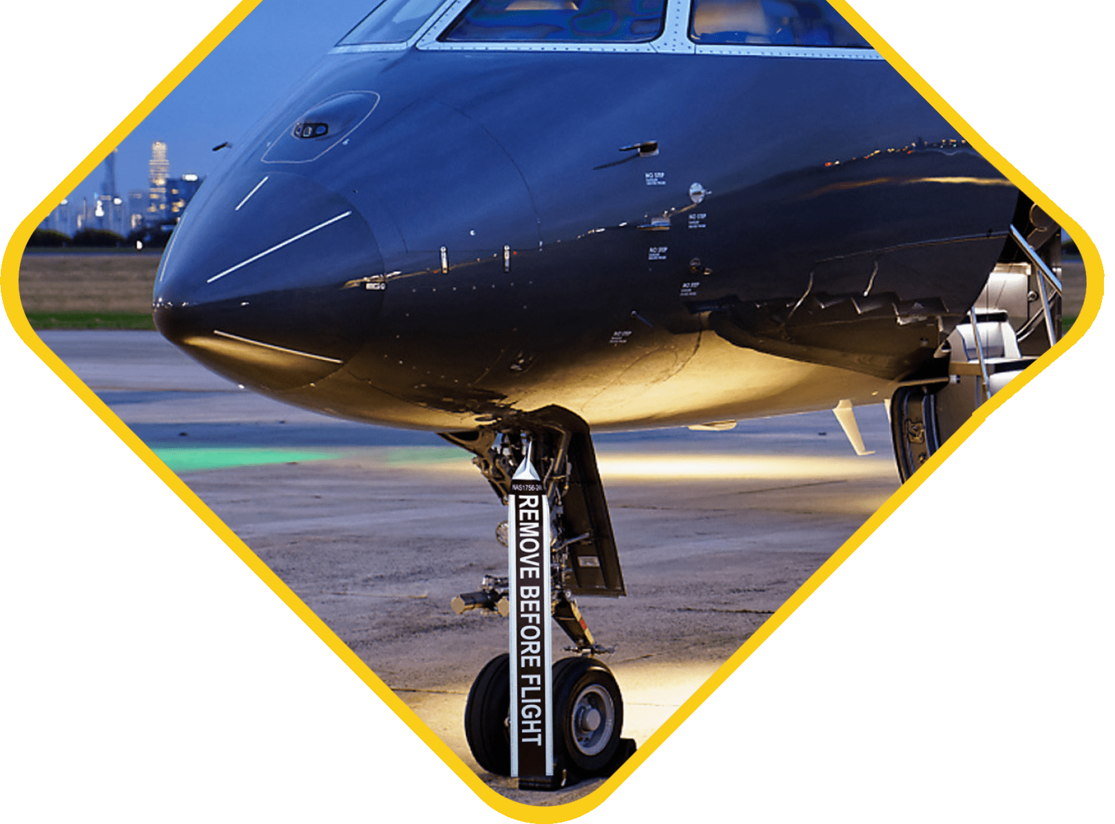 24x3" Reflective Lettering Remove Before Flight Flag Plane Sights