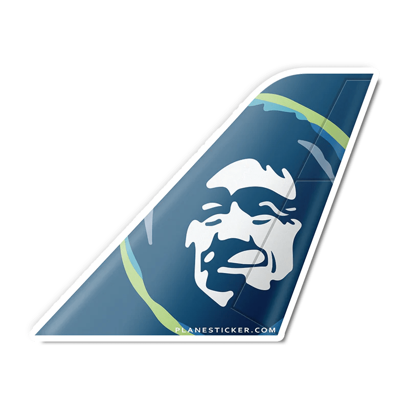 Alaska Airlines Tail Plane Stickers