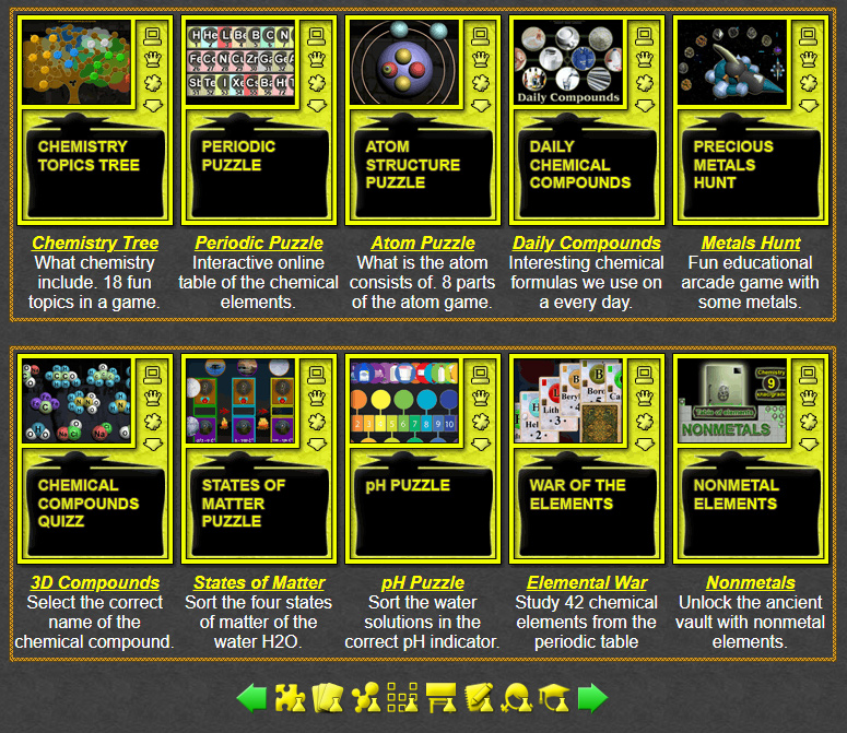 Chemistry Games Online Learning Games