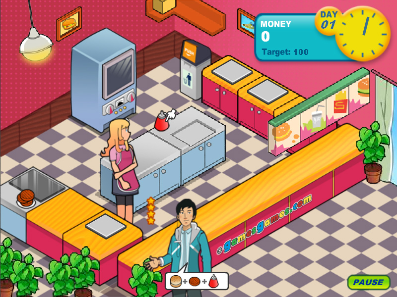 Burger Restaurant Cooking Game for Kids