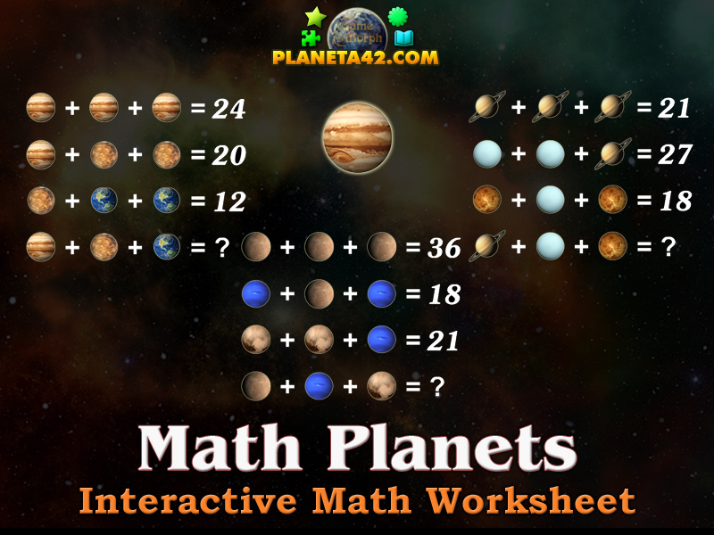 Math Interactive Math Worksheet