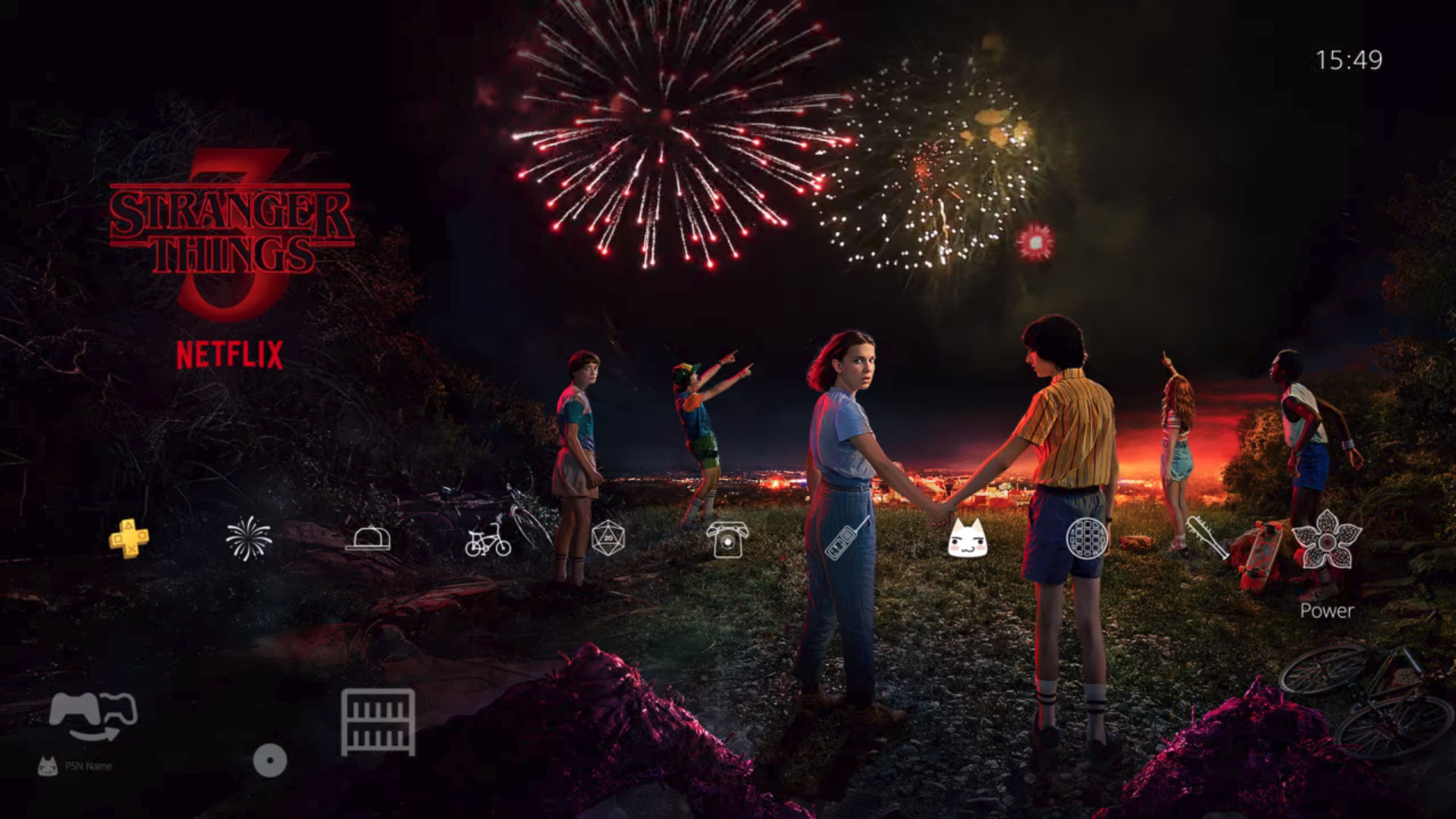 Stranger Things 3 darmowy motyw na PS4 do pobrania