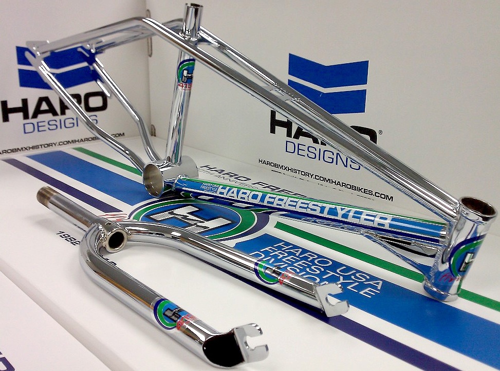 19821983 Haro Freestyler decal kit CHROME FOIL BMX