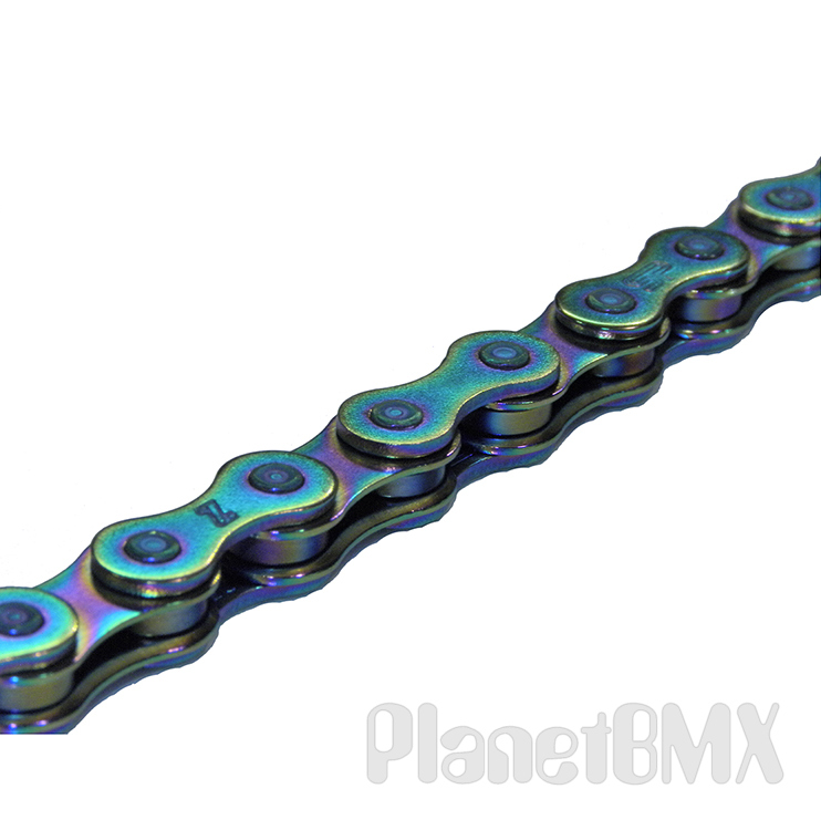 KMC 3/32" Z610 chain Neo Chrome OIL SLICK BMX