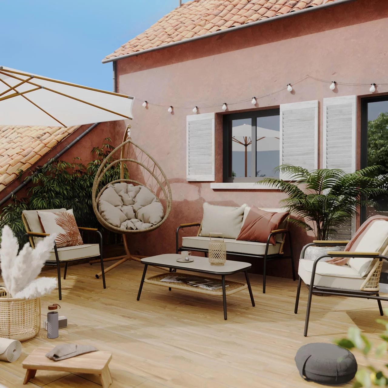 Aménager sa terrasse et son jardin avec le mobilier extérieur Leroy Merlin