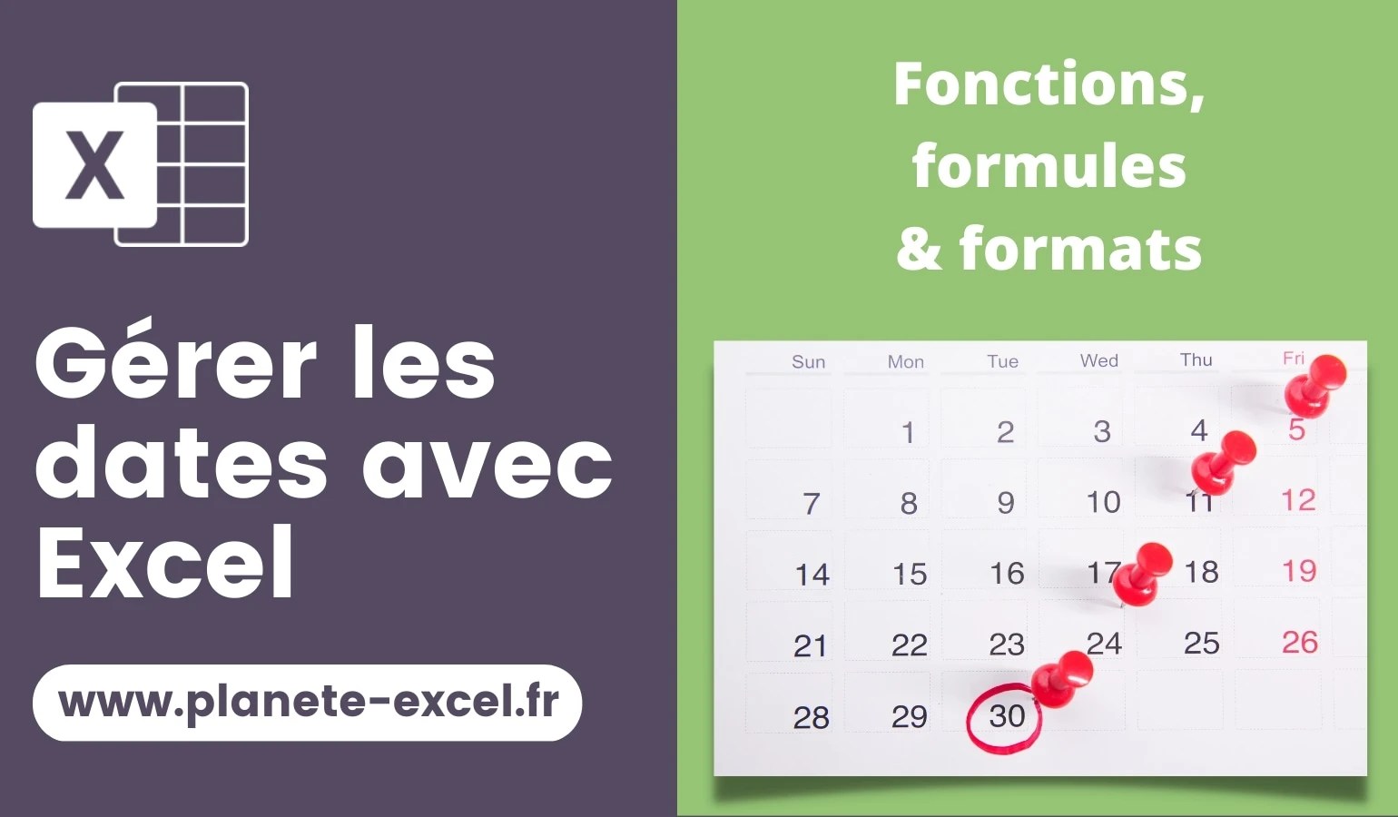 Travailler avec les dates dans Excel