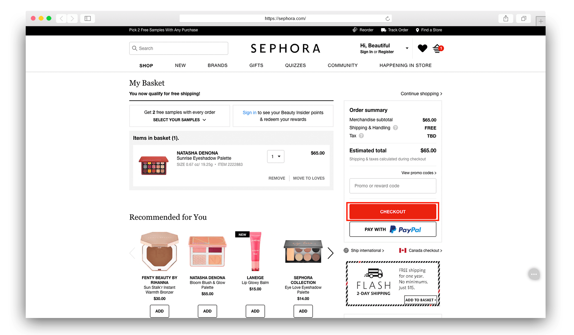 This Is How You Get Sephora International Shipping