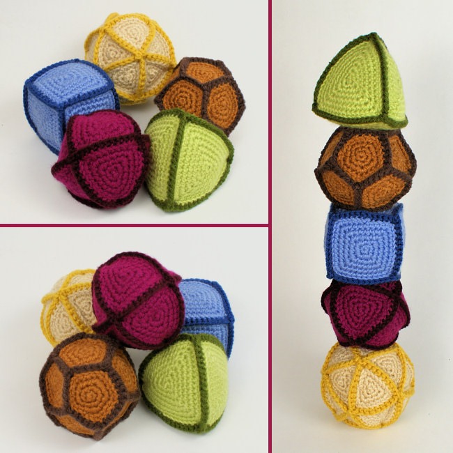 Polyhedral Balls FIVE geometric crochet patterns Shop