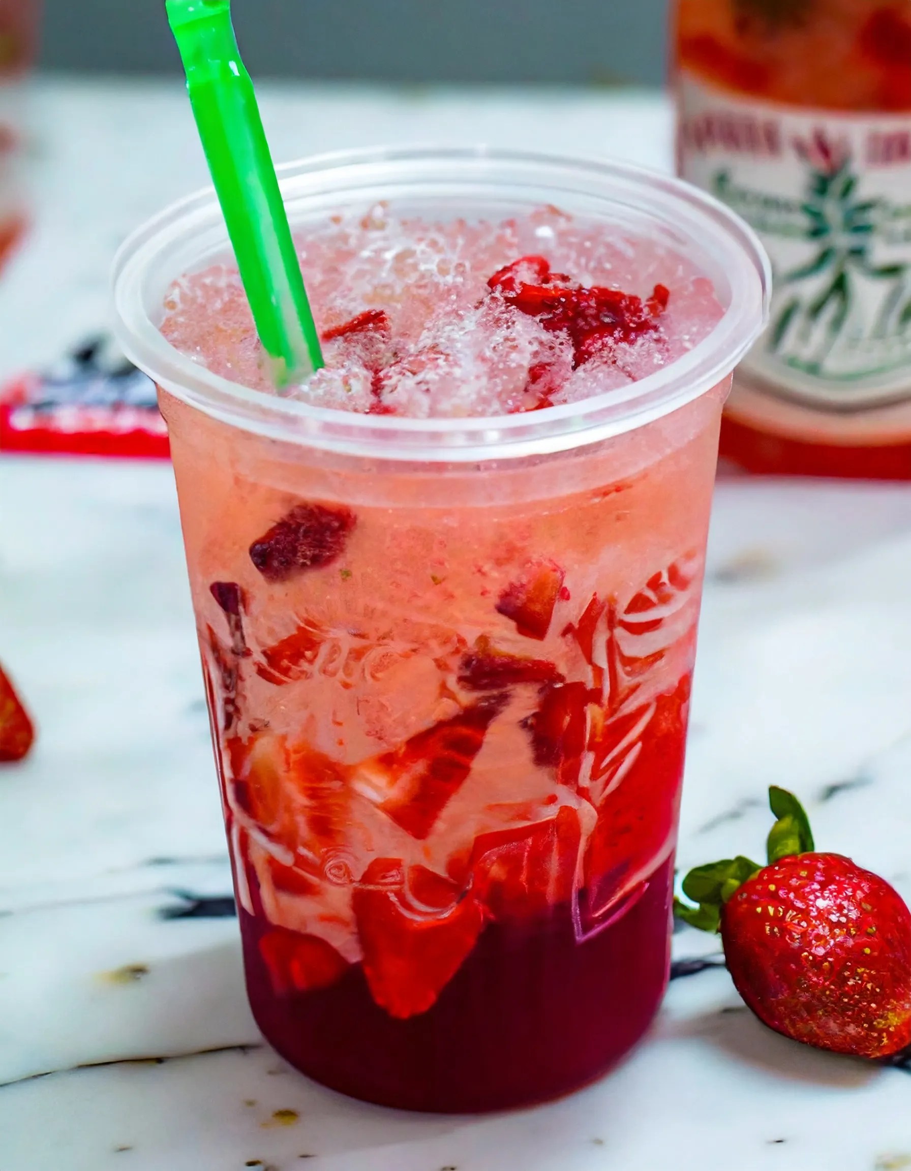 Homemade Strawberry Acai Lemonade