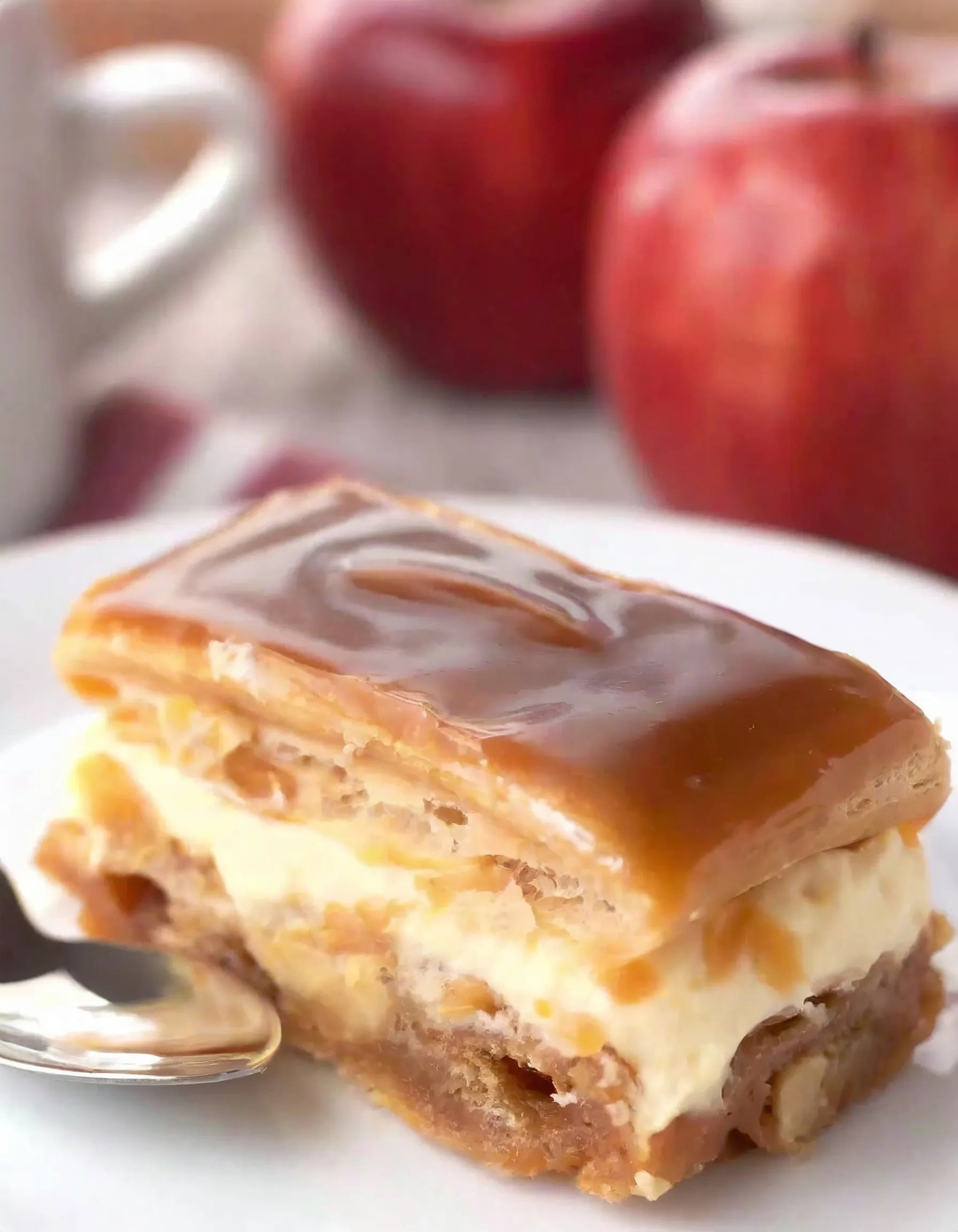 Caramel Apple Eclair Cake