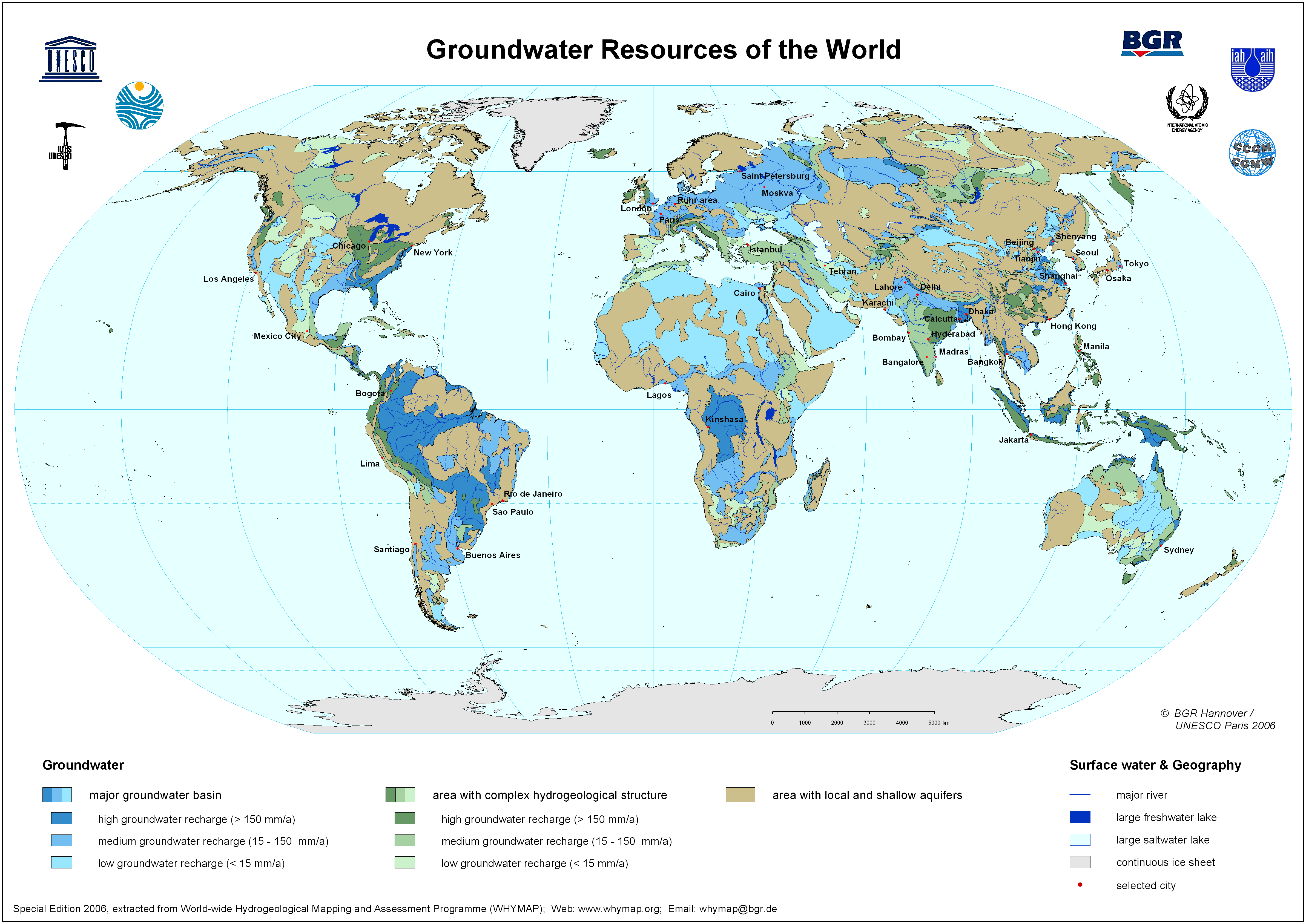 What Is A Resource Map Map of groundwater resources of the world. Maps of the world resources