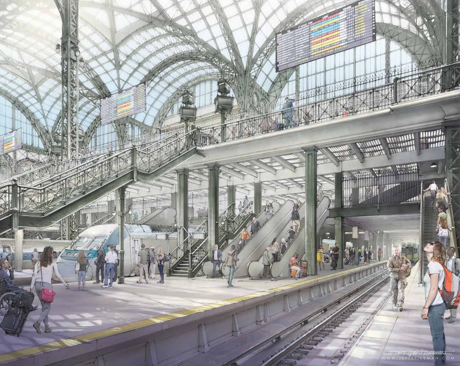 NYC design group New Amtrak train hall only a partial NYC design group New Amtrak train hall only a partial