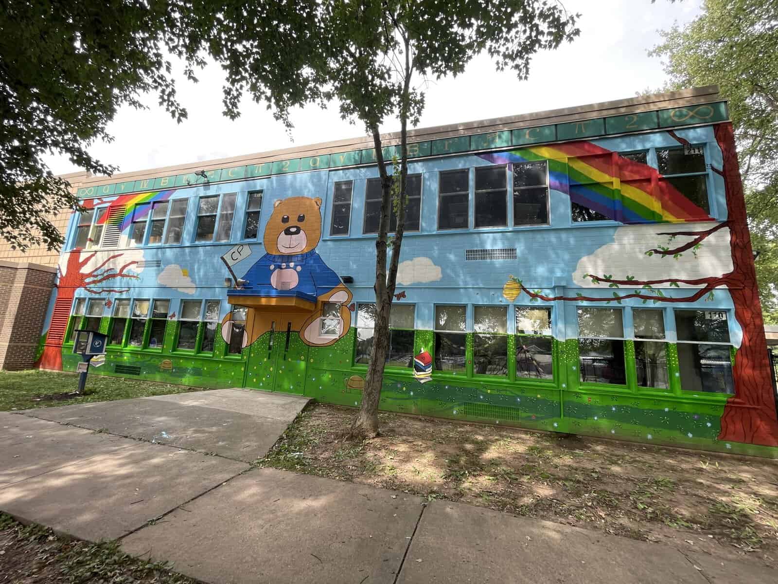 Community Park School mural will completed in time for new school year
