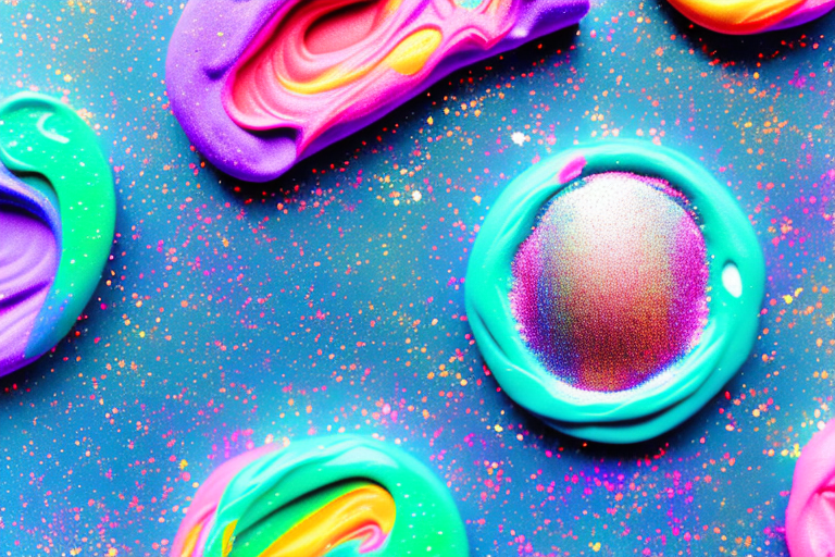 How to Create a Galaxythemed Playdough With Glitter and Food Coloring Plants And Lights