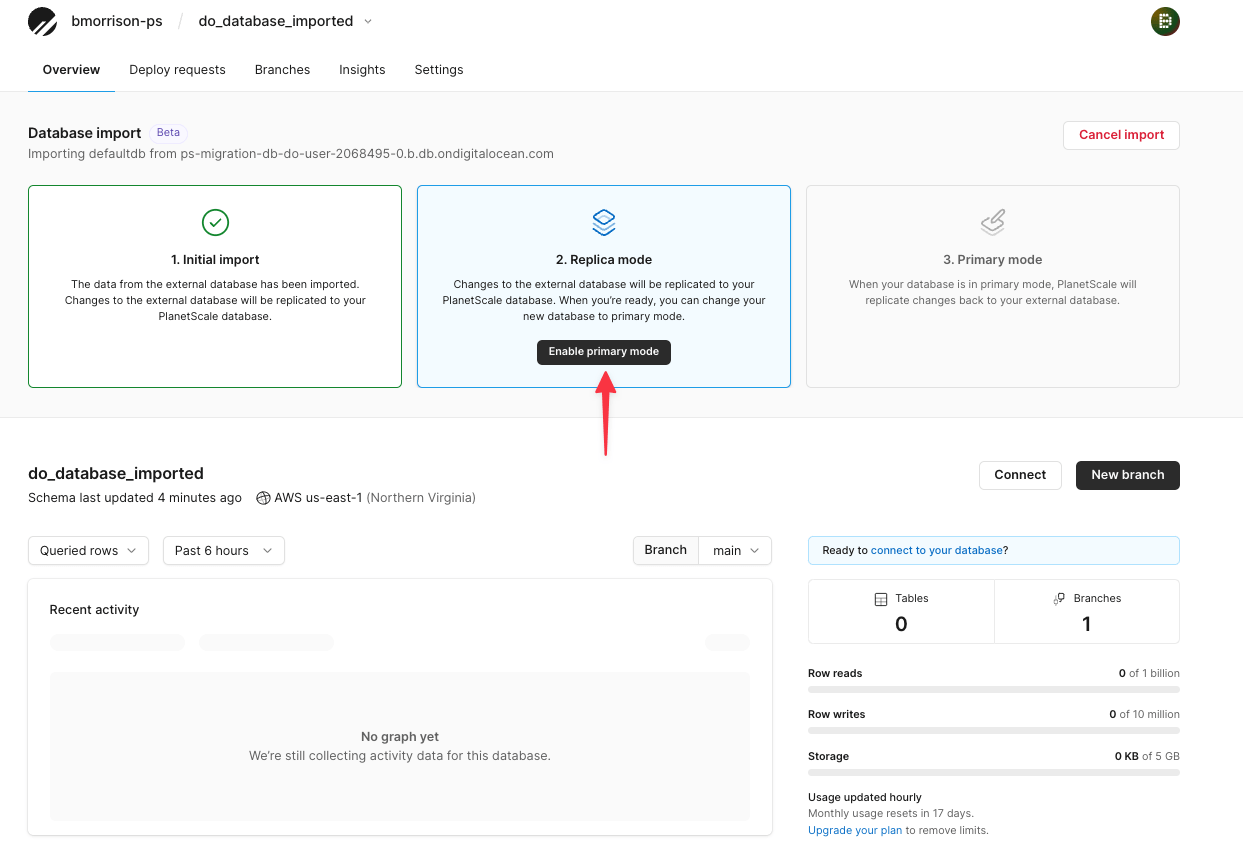 DigitalOcean database migration guide — Documentation