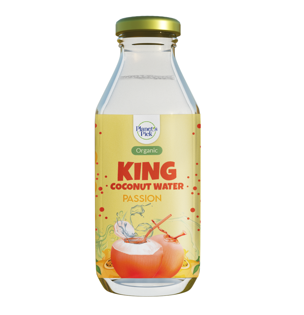 Organic King Coconut Water with Passion Pick