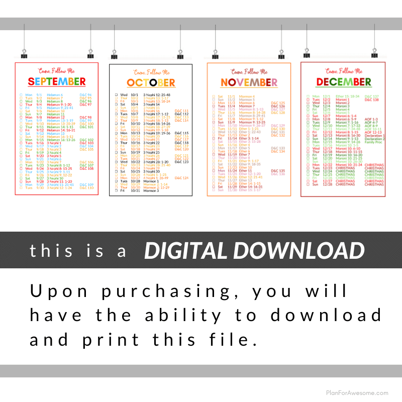Printable Come Follow Me 2025 Daily Reading Schedule Printable Come Follow Me 2025 Daily Reading Schedule