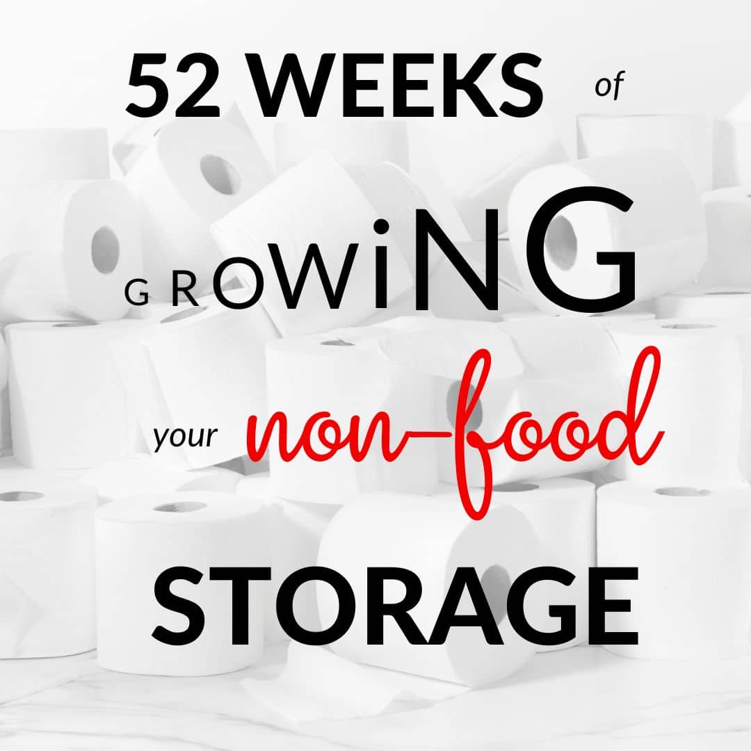 52 Weeks of Growing Your NONFood Storage in 2024 Plan for Awesome