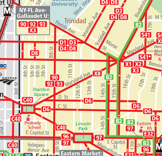 Metro Bus Maps And Routes Planitmetro » Metrobus System Map Redesign