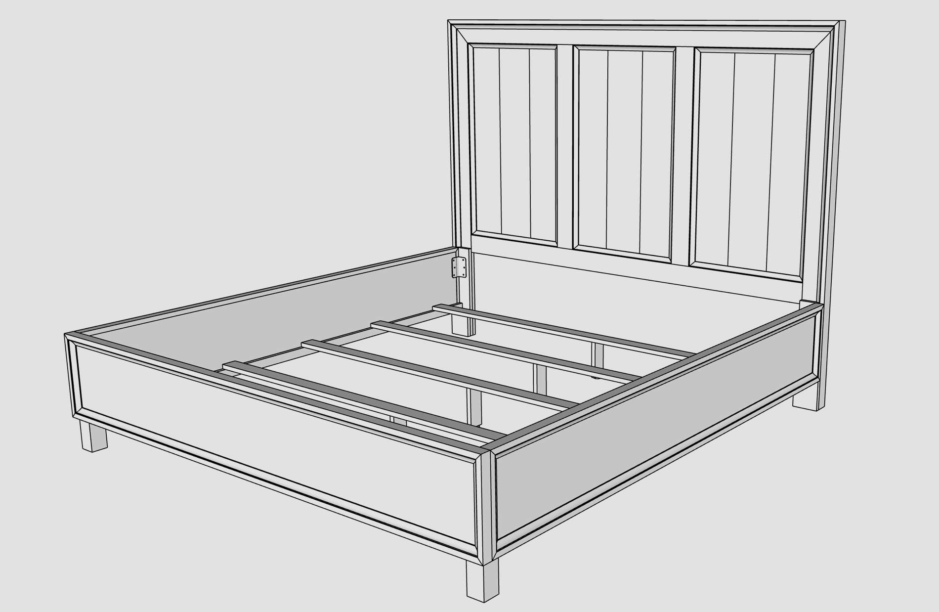 DIY Bed Plan Plank and Pillow