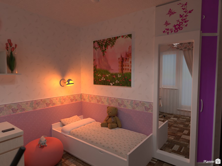 Daughter's room Free Online Design 3D House Ideas Roman