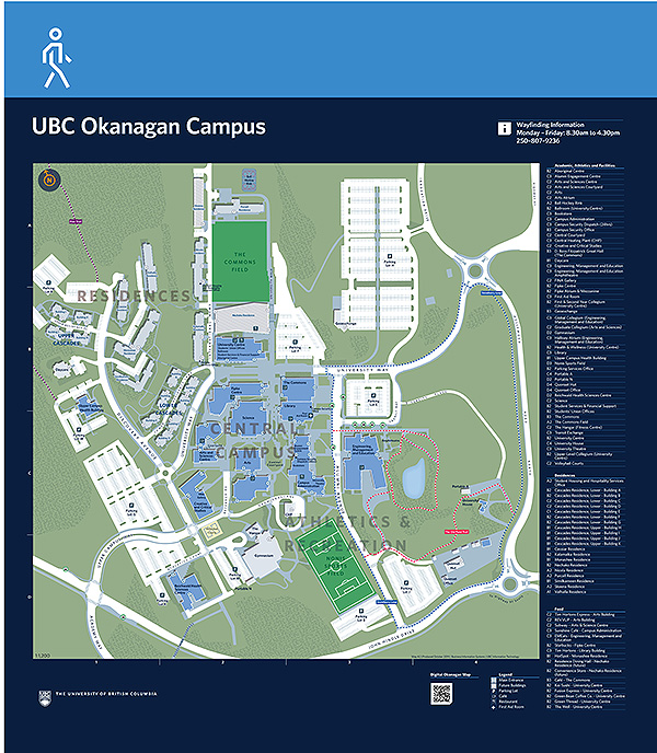 Ubc Kelowna Campus Map Campus Maps UBC Campus & Community Planning