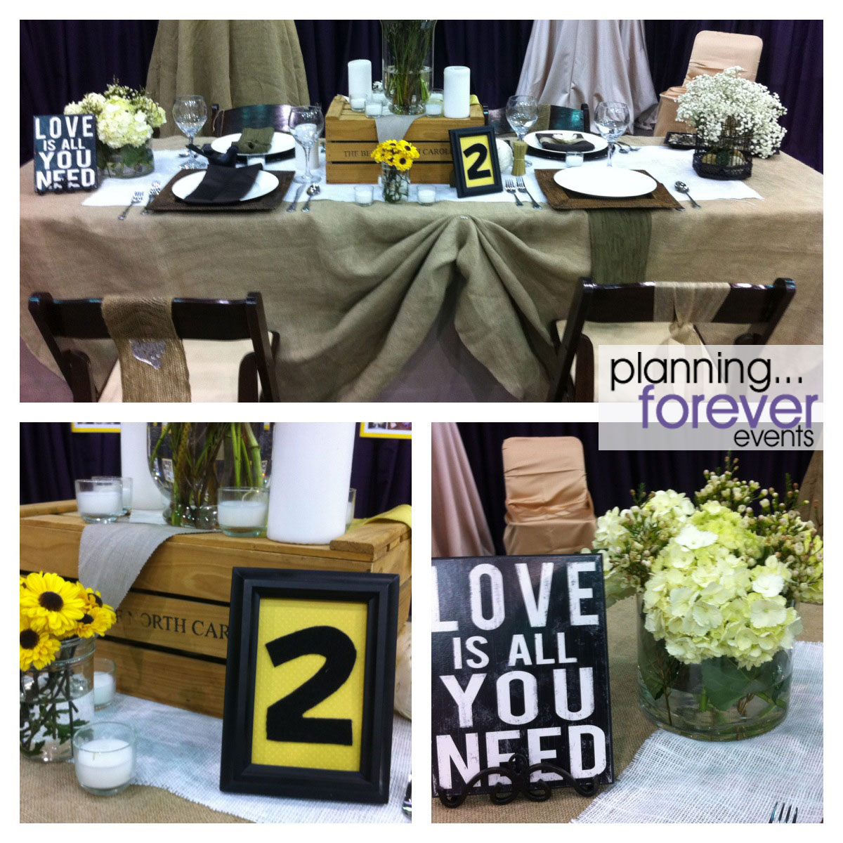 country chic wedding decor