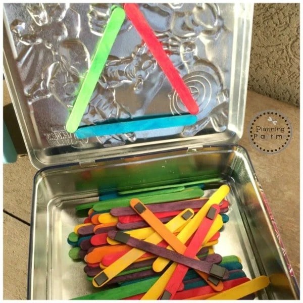 Popsicle Stick Shape Building Planning Playtime