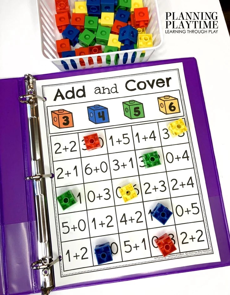 Addition Activities Binder Planning Playtime