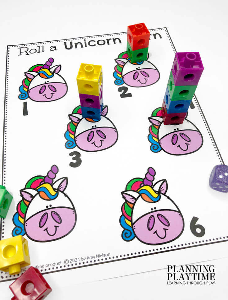 Unicorn Preschool Activities Binder Planning Playtime