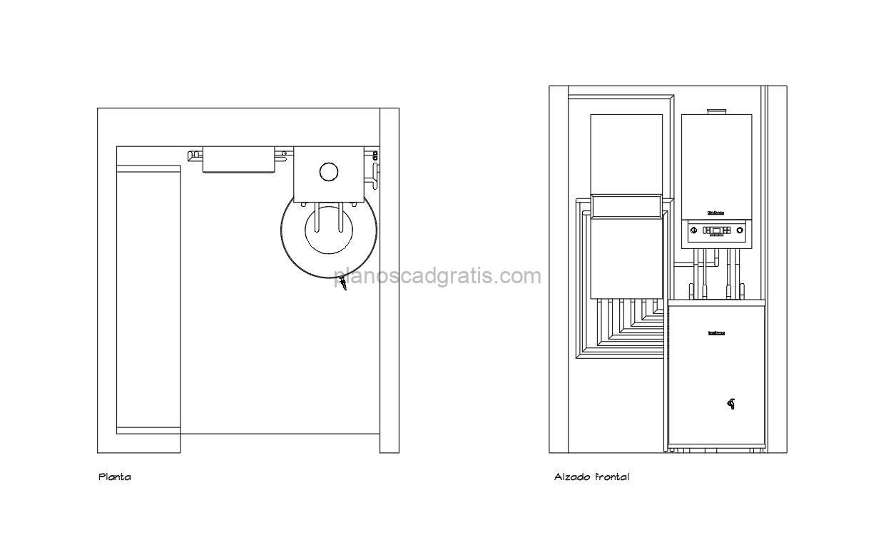 Cuarto De Caldera Planos CAD