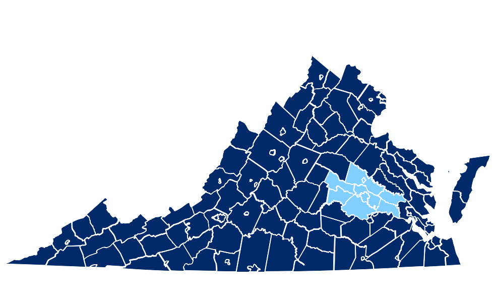 Richmond Va County Map Lila Shelba