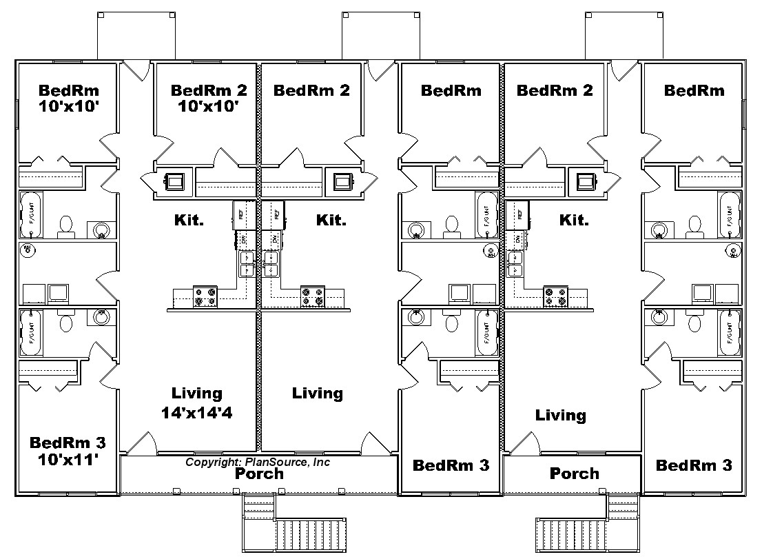 Apartment plan J11386 PlanSource, Inc
