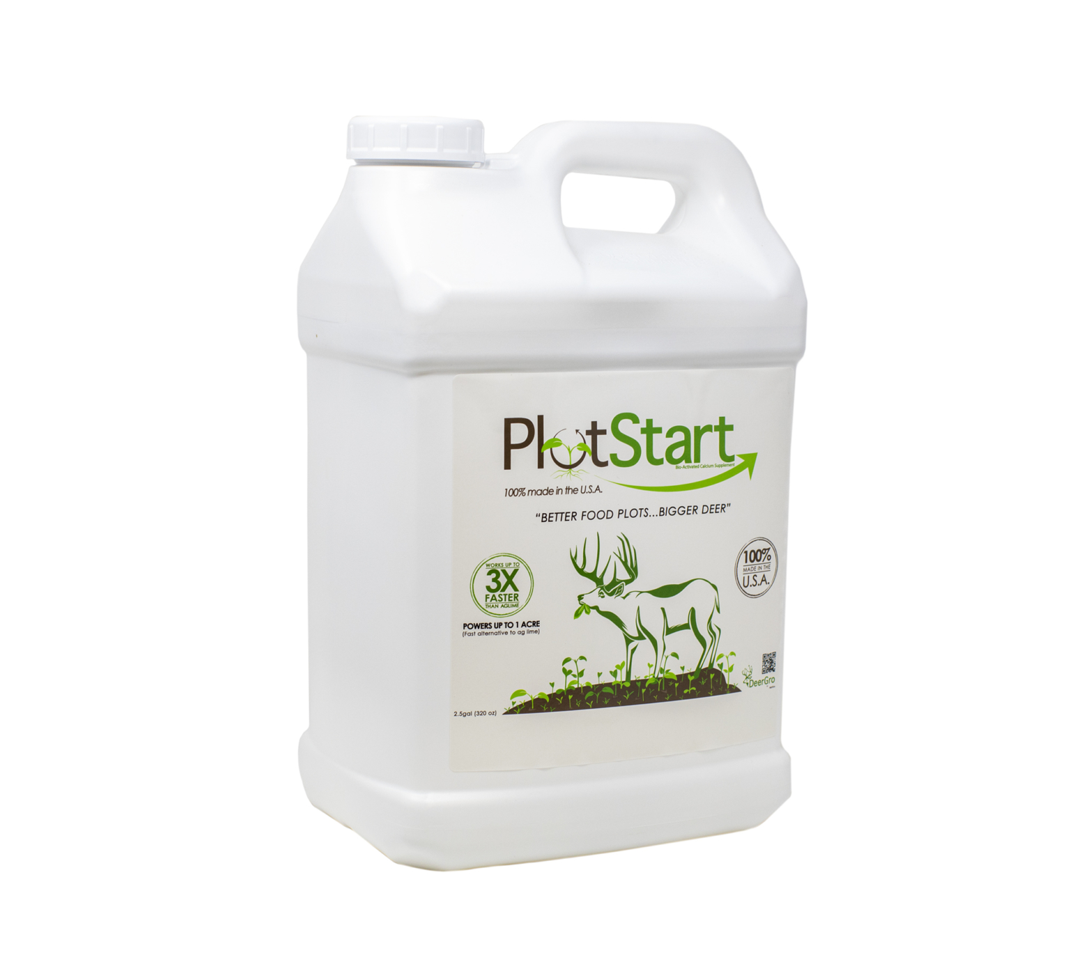 PlotStart™ 2.5gal (1acre) DeerGro Food Plot Spray