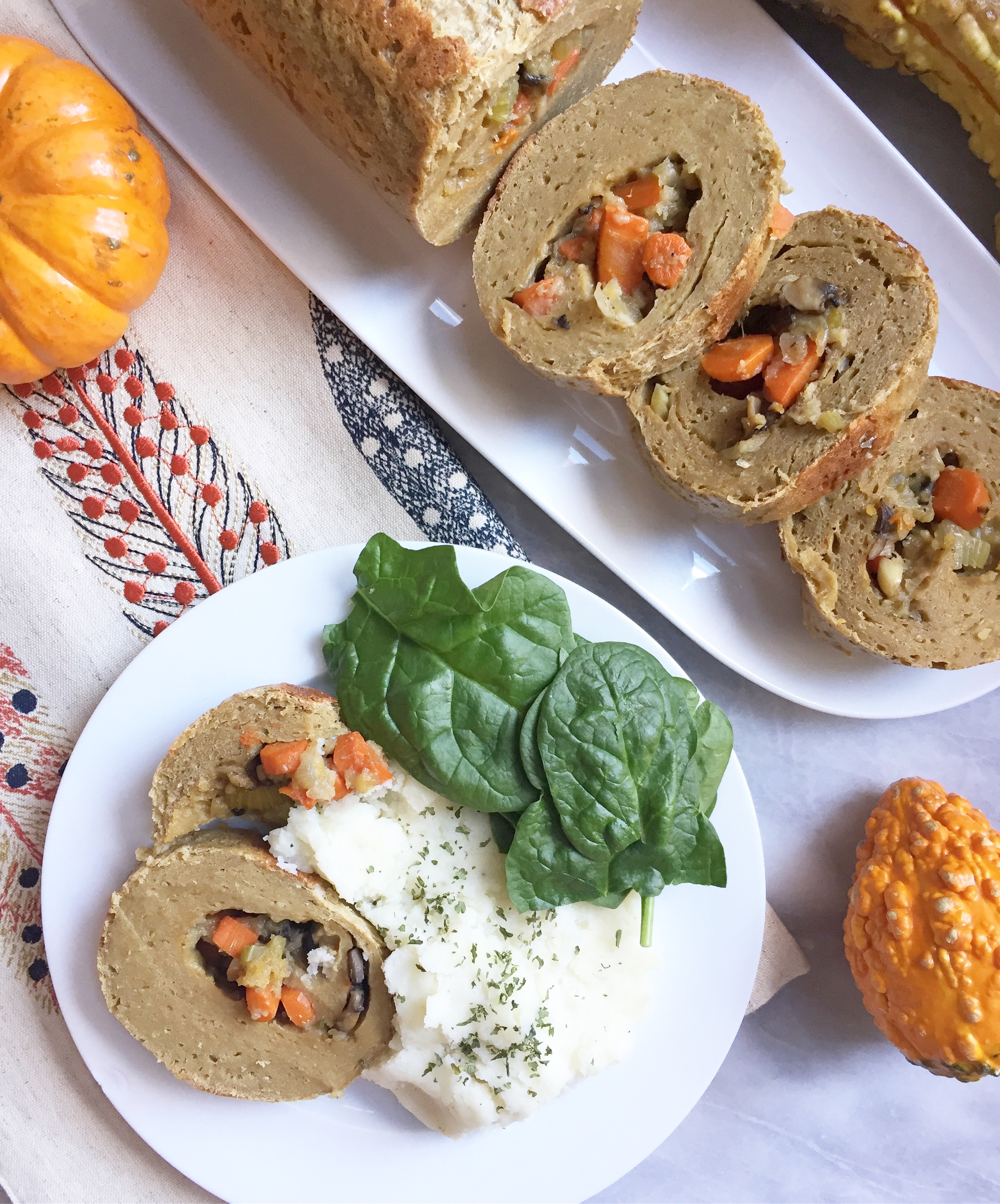 Stuffed Holiday Seitan Plant Based Jane